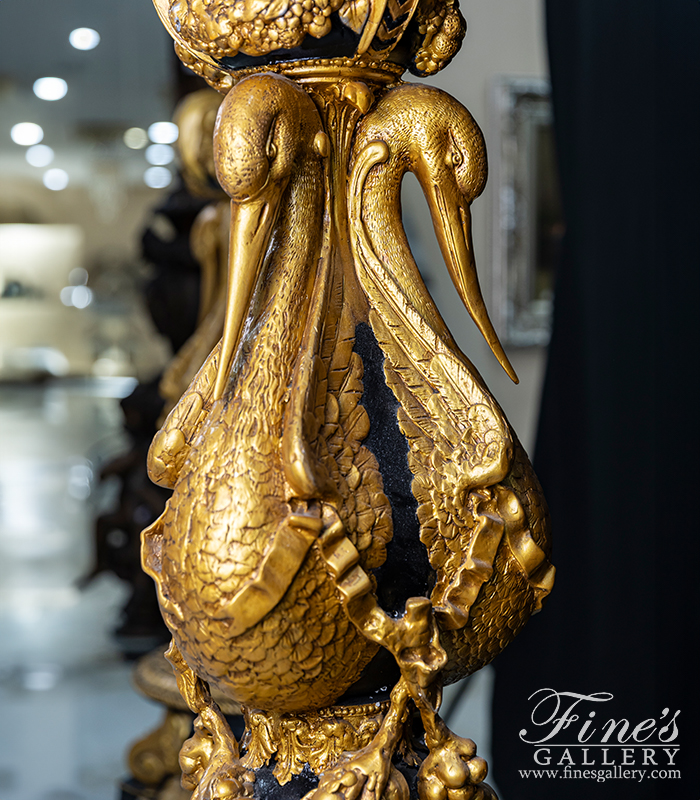 Lighting Lamposts  - Luxurious French Lamp Post Pair - LMP-042